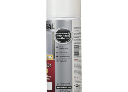 Ronseal Radiator Paint 400ml QDRSWS400 White