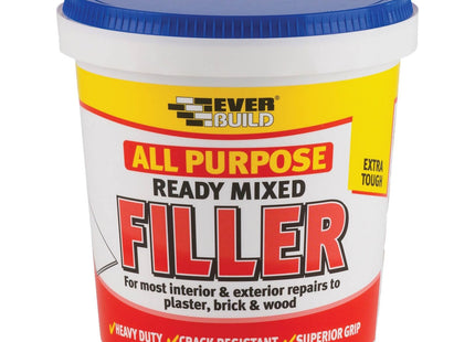 Everbuild All Purpose Ready Mixed Filler - Interior And Exterior Use - White - 600g