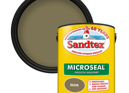 Sandtex Smooth Masonry Paint Olive 5 Litre