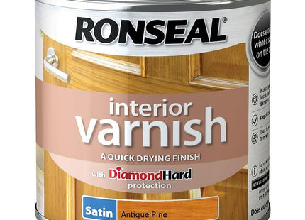 Ronseal Interior Varnish Dark Oak Gloss 750ml