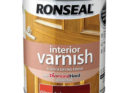 Ronseal Interior Varnish Teak Gloss 750ml