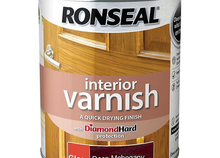 Ronseal Interior Varnish Deep Mahogany Gloss 750ml