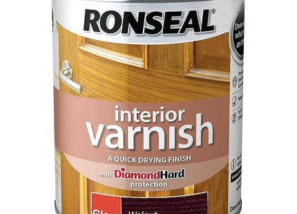 Ronseal Interior Varnish Walnut Gloss 750ml