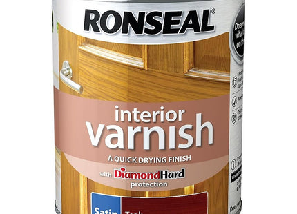 Ronseal Interior Varnish Teak Satin 750ml