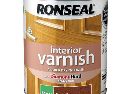 Ronseal Interior Varnish Dark Oak Matt 750ml
