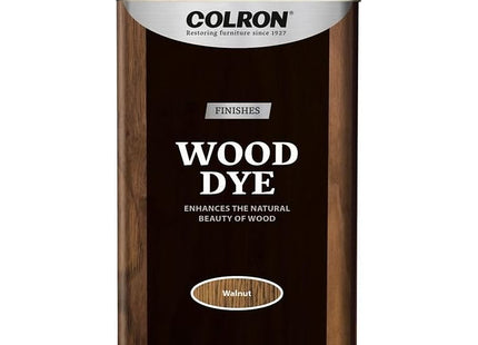 Ronseal Colron Refined Wood Dye 250ml Walnut, Water-Based Acrylic Wood dye, for Unfinished or Bare Interior Wood