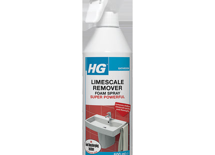 HG Limescale Remover Foam Spray Super Powerful, Bathroom & Kitchen Cleaner - 500ml