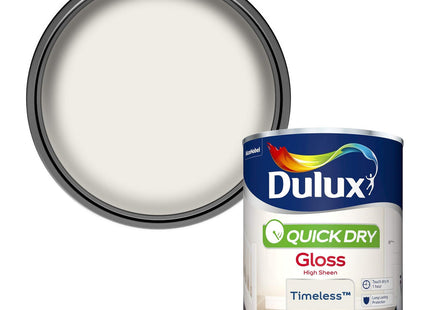 Dulux Quick Dry Gloss Paint For Wood And Metal - Timeless 750ml