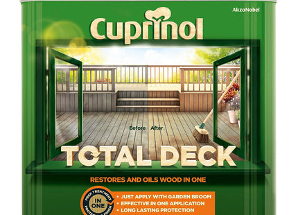 Cuprinol Total Deck Restore and Oil Wood Clear 2.5 Litre CUPTDC25L