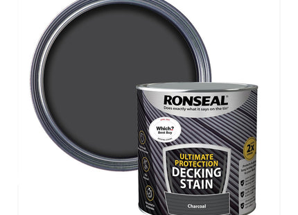 Ronseal Ultimate Decking Stain 2.5 Litre Charcoal [39108]