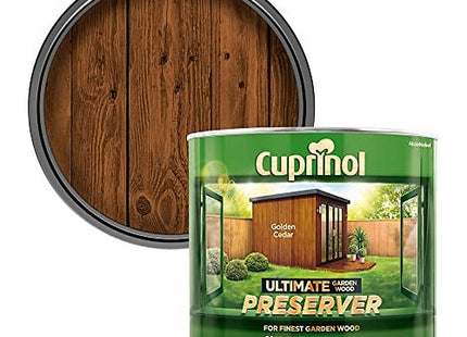 Cuprinol 1 Litre Ultimate Garden Wood Preserver - Golden Cedar CUPGWPREGC1L