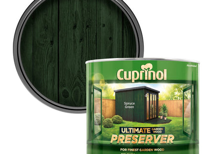 Cuprinol 1 Litre Ultimate Garden Wood Preserver - Spruce Green 5206082