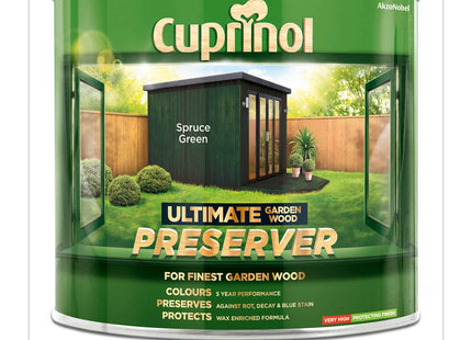 Cuprinol 1 Litre Ultimate Garden Wood Preserver - Spruce Green 5206082