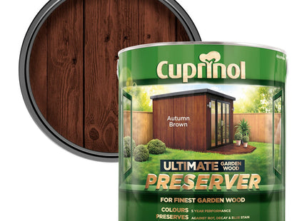 Cuprinol 4 Litre Ultimate Garden Wood Preserver - Autumn Brown CUPGWPREAB4L