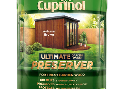 Cuprinol 4 Litre Ultimate Garden Wood Preserver - Autumn Brown CUPGWPREAB4L