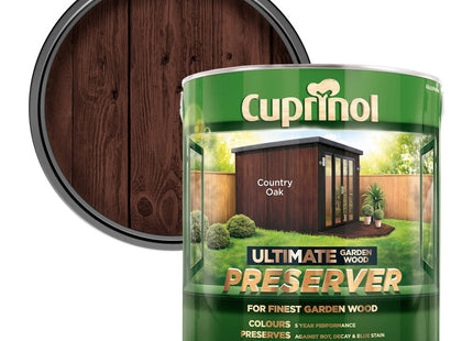 Cuprinol 4 Litre Ultimate Garden Wood Preserver - Country Oak CUPGWPRECO4L
