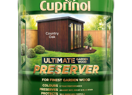 Cuprinol 4 Litre Ultimate Garden Wood Preserver - Country Oak CUPGWPRECO4L