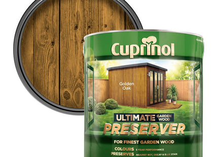 Cuprinol 4 Litre Ultimate Garden Wood Preserver - Golden Oak CUPGWPREGO4L
