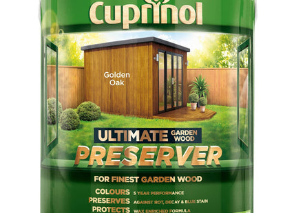 Cuprinol 4 Litre Ultimate Garden Wood Preserver - Golden Oak CUPGWPREGO4L