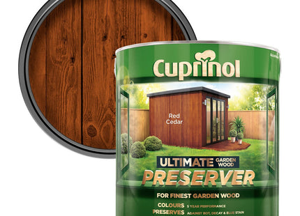 Cuprinol 4 Litre Ultimate Garden Wood Preserver - Red Cedar CUPGWPRERC4L