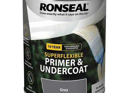 Ronseal Super Flexible Wood Primer and Undercoat Grey 750ml RSLEWPGRY750