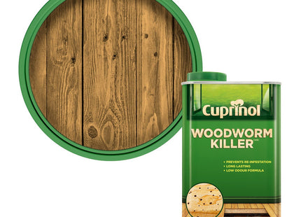 Cuprinol 1 Litre Low Odour Woodworm Killer - Natural CUPWW1L