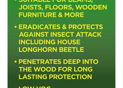 Cuprinol 1 Litre Low Odour Woodworm Killer - Natural CUPWW1L