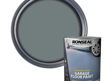Ronseal Diamond Hard Garage Floor Paint Slate 5 Litre DHGFPSL5L