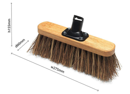 Addis 265mm Stiff Broom Head, Varnished 513874