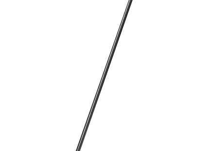 Addis Metal Indoor/Outdoor Broom Handle With Screw Fixing Hanging Hook In Black, 2.5 x 2.5 x 120 cm