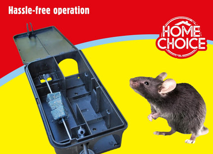 STV The Big Cheese Rat & Mouse Bait Station Reusable Tamper-Resistant & Weather-Proof Rat Bait Box Mouse Bait Box for Indoor & Outdoor Use