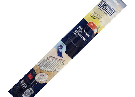 Exitex Radiator Reflector Foil 5m x 0.5m, Heat Reflective Insulation, Energy Saving, Easy to Cut and Fit, Aluminium Silver