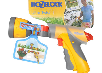 Hozelock Spray Gun Ultra Twist Plus: Multi-tasking Spray Gun with 180� Adjustable Head, Lockable and Flow-controlled: 4 Spray Patterns [2695 0000]