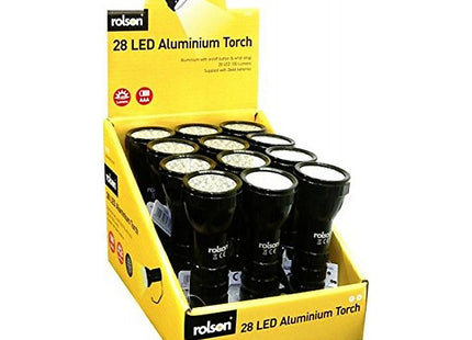Rolson 61671 28 LED Aluminium Torch