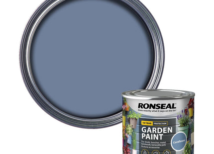Ronseal Garden Paint Cornflower, 250ml RSLGPCF250