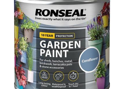 Ronseal Garden Paint Cornflower, 250ml RSLGPCF250