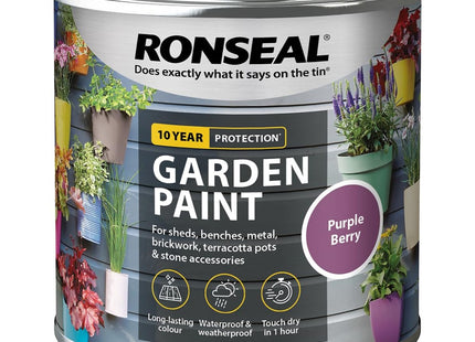 Ronseal Garden Paint Purple Berry, 250ml RSLGPPB250