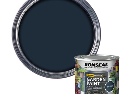 Ronseal Garden Paint Blackbird 250ml 37382