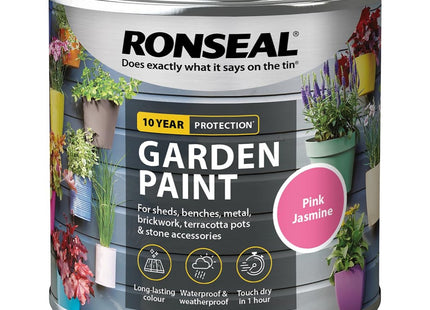 Ronseal Garden Paint Pink Jasmine, 250ml RSLGPPJ250