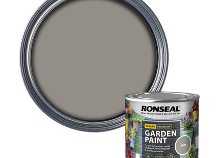 Ronseal Garden Paint Slate, 250ml RSLGPSL250