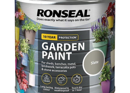 Ronseal Garden Paint Slate, 250ml RSLGPSL250
