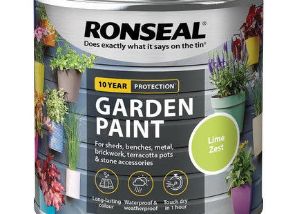 Ronseal Garden Paint Lime Zest, 250ml RSLGPLZ250