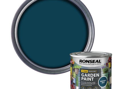 Ronseal Garden Paint Midnight Blue, 250ml RSLGPMB250
