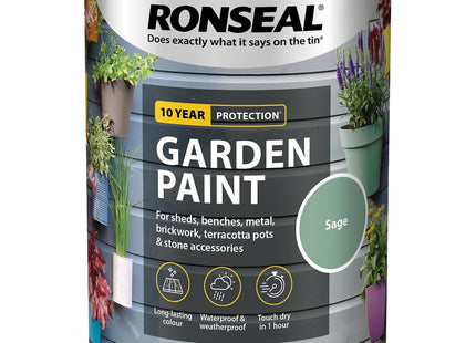 Ronseal Garden Paint Sage 750ml [37395]
