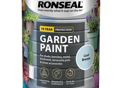 Ronseal Garden Paint Cool Breeze, 750ml RSLGPCDB750