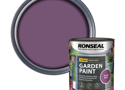 Ronseal Garden Paint Purple Berry, 750ml RSLGPPB750