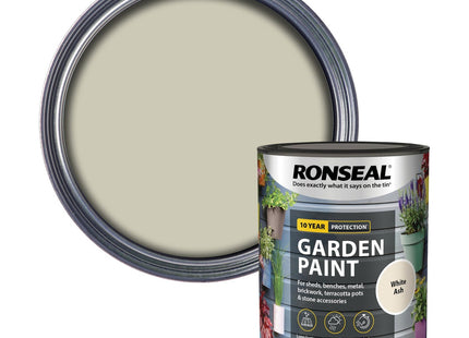 Ronseal Garden Paint White Ash, 750ml RSLGPWA750
