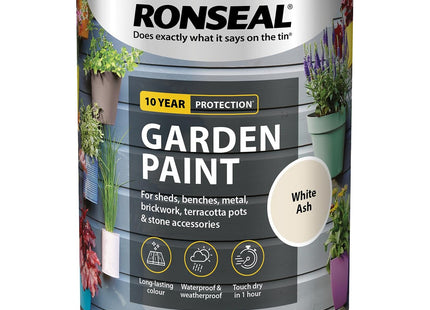 Ronseal Garden Paint White Ash, 750ml RSLGPWA750