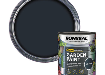 Ronseal Garden Paint Blackbird 750ml 37406
