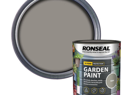 Ronseal Garden Paint Slate, 750ml RSLGPSL750